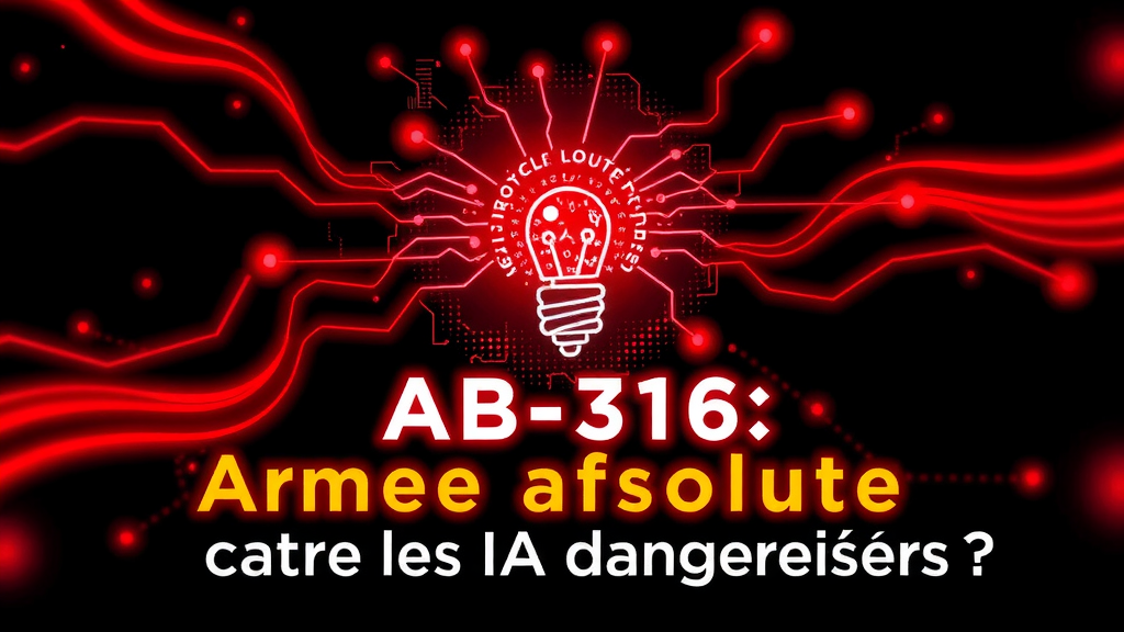 AB-316 vs Intelligence Artificielle : Ce Que Change la Nouvelle Loi sur les Défenses Algorithmiques