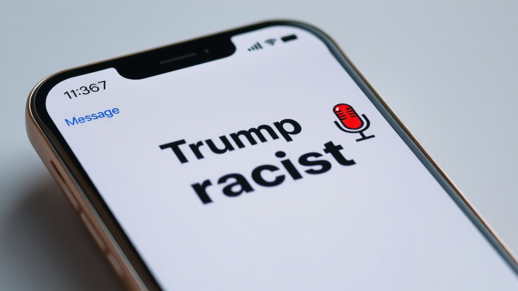 Bug iPhone : Quand la reconnaissance vocale confond "raciste" et "Trump"