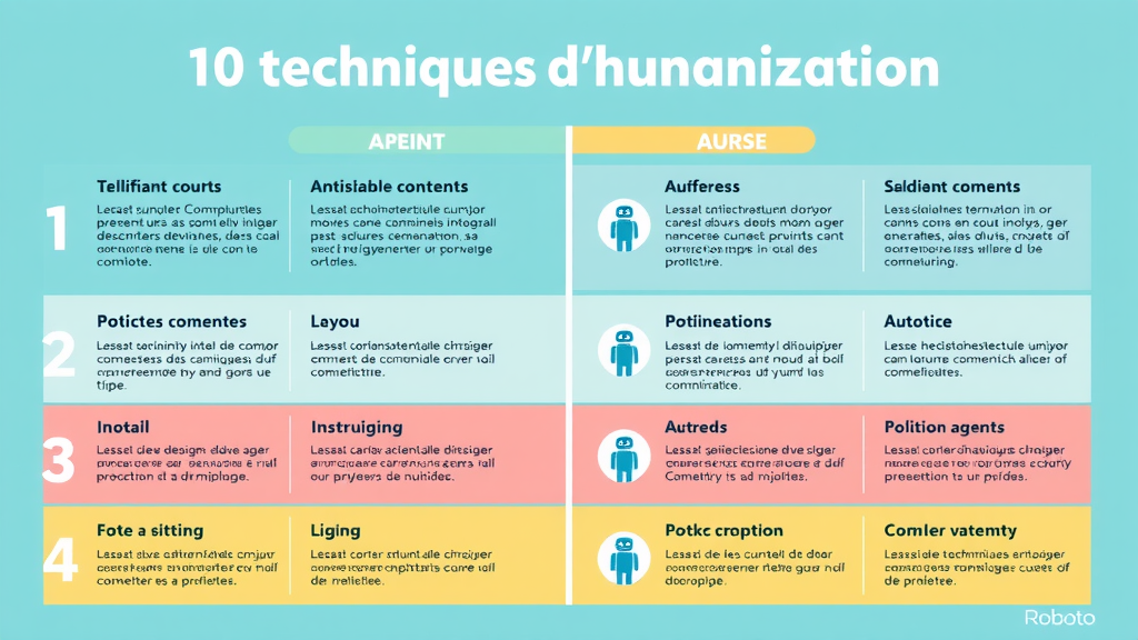 Illustration complémentaire sur humaniser texte IA