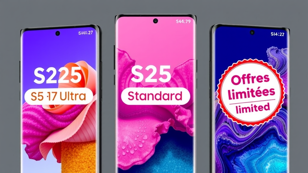 Guide 2025 des Samsung Galaxy S24, S25 et Z Fold6 : Offres et Promotions à Saisir