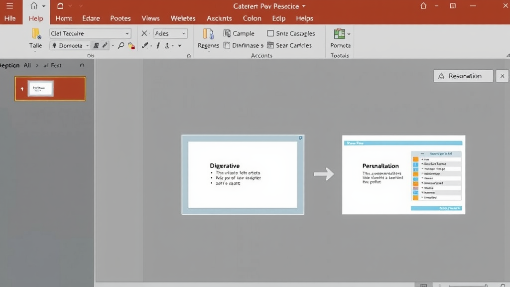 Illustration complémentaire sur présentation PowerPoint IA