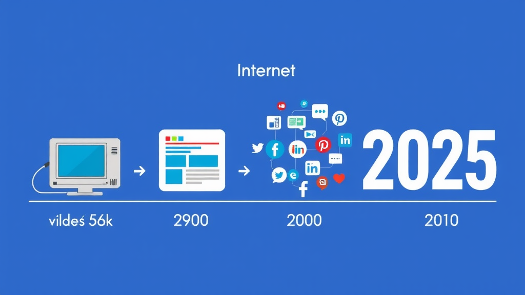 L'évolution d'Internet: Des modems 56k à l'ère de l'IA générative en 2025