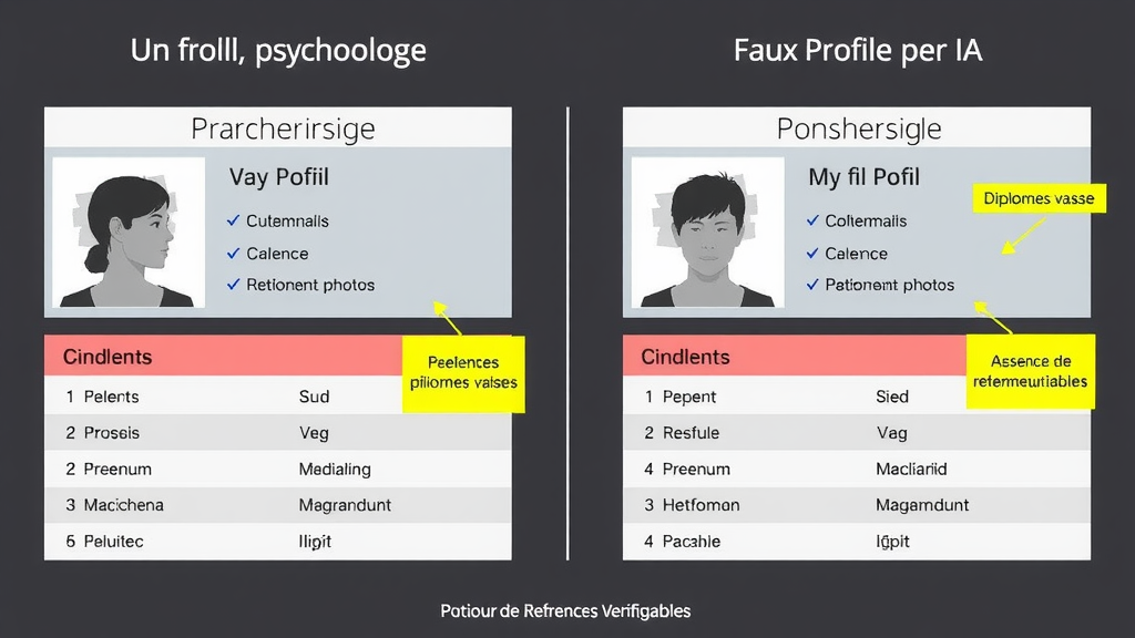 Illustration complémentaire sur faux psychologues IA