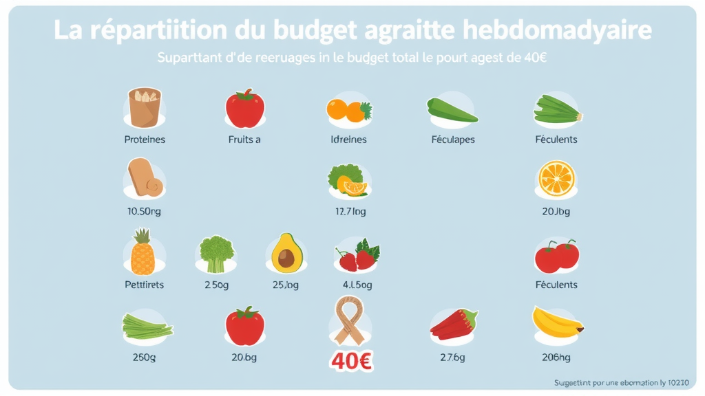 Illustration complémentaire sur menu équilibré petit budget