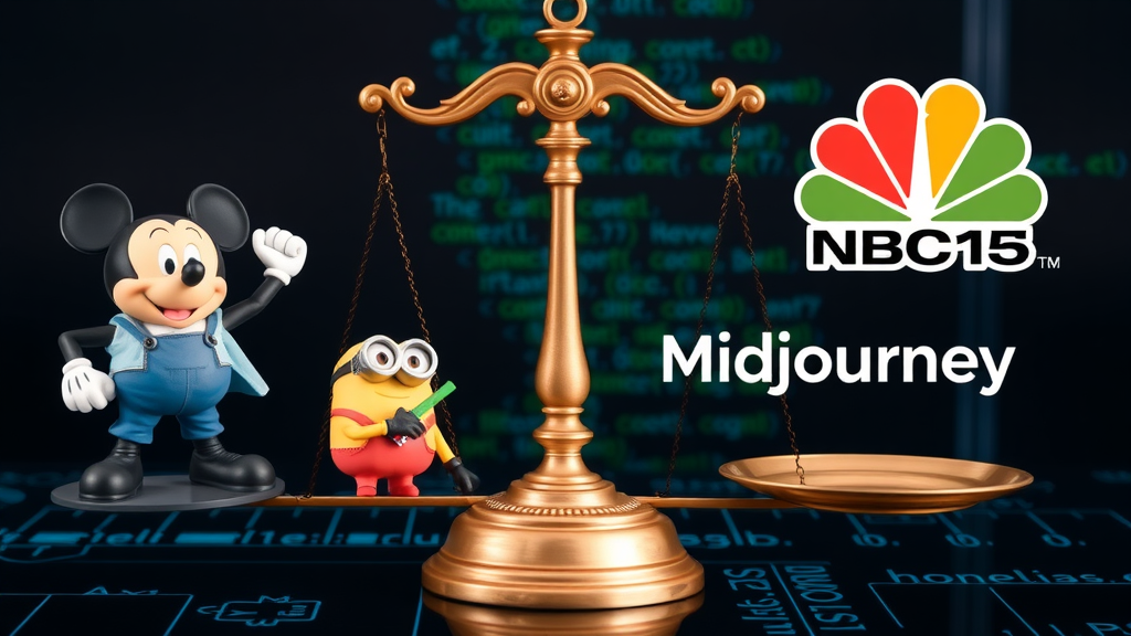 Midjourney poursuivi par Disney et NBC : bataille juridique contre le plagiat IA