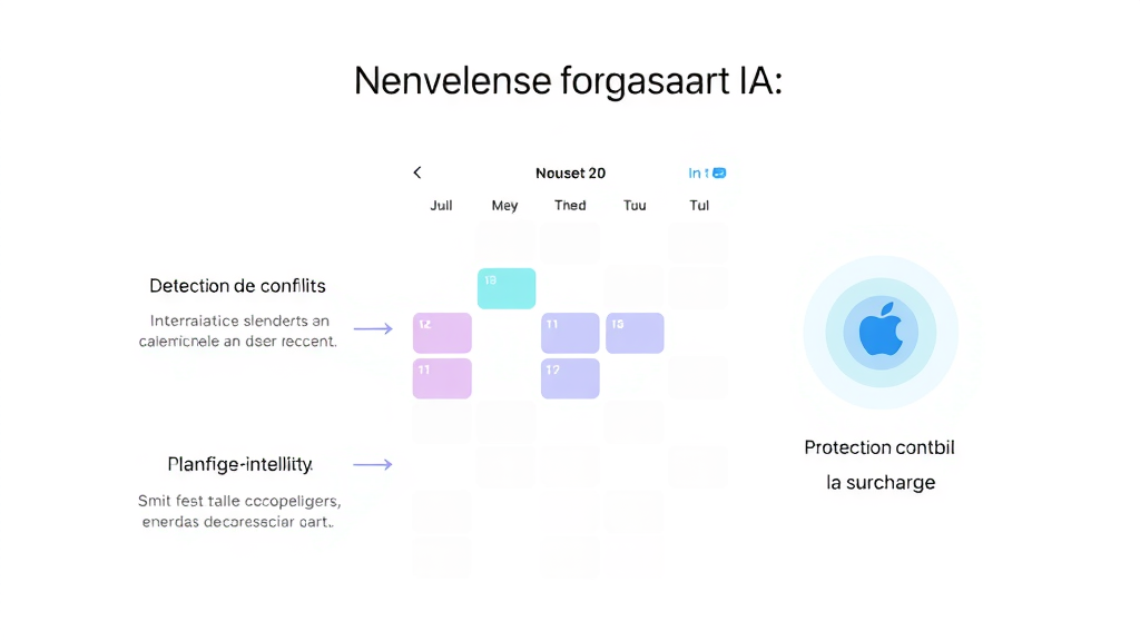 Illustration complémentaire sur refonte calendrier apple