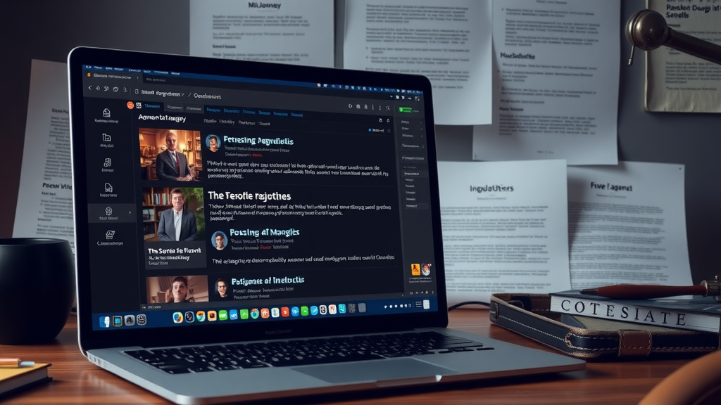 Illustration complémentaire sur Midjourney procès