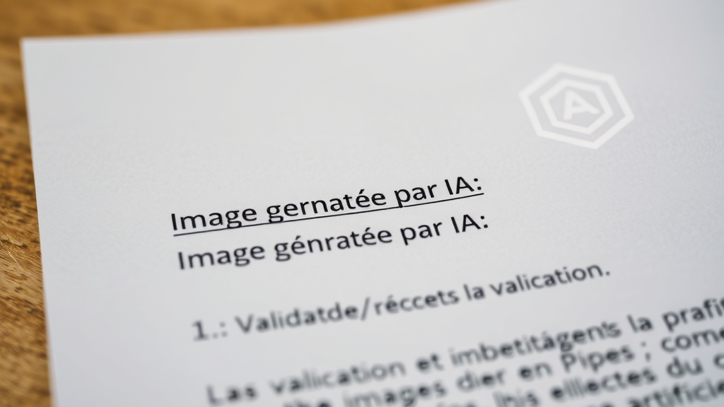 Illustration complémentaire sur images générées par IA