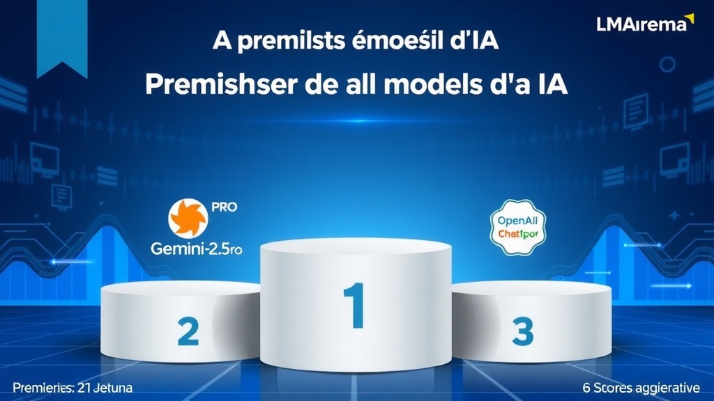 Top 10 des modèles d'IA générative en août 2025 : qui domine le classement LMArena ?