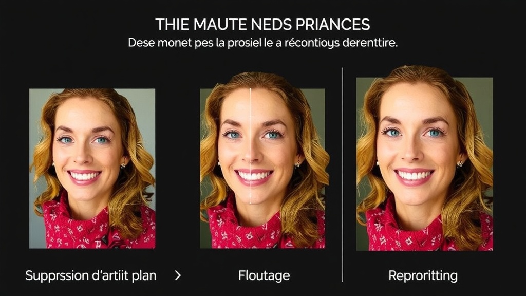 Illustration complémentaire sur détourage photo IA