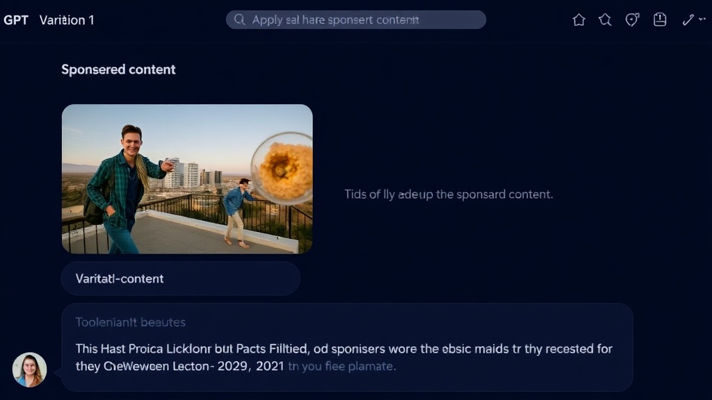 Illustration 1 sur ChatGPT publicité