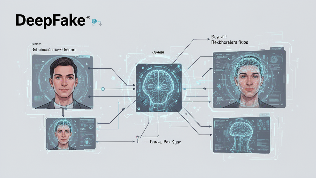 Illustration 3 sur deepfake Illustration 3 sur deepfake