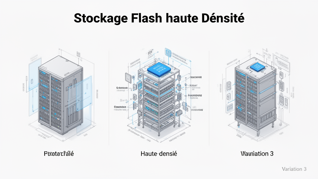 Illustration 3 sur stockage flash haute densité Illustration 3 sur stockage flash haute densité