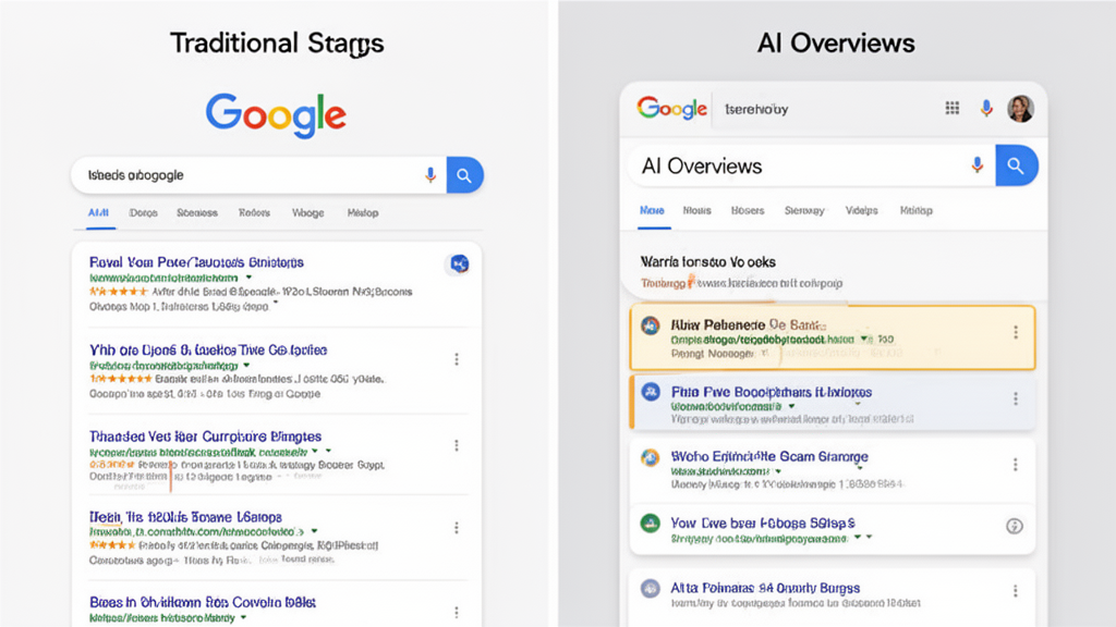 Illustration 1 sur Google AI Overviews Illustration 1 sur Google AI Overviews