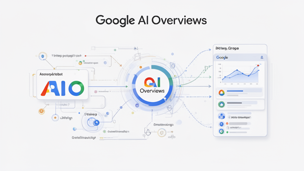 Illustration 3 sur Google AI Overviews Illustration 3 sur Google AI Overviews