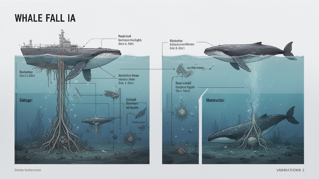 Illustration 3 sur whale fall IA Illustration 3 sur whale fall IA