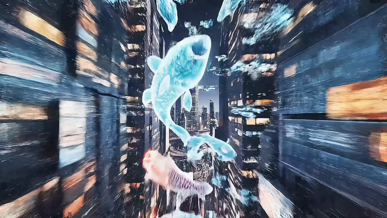 Scène cinématographique créée avec Roboto