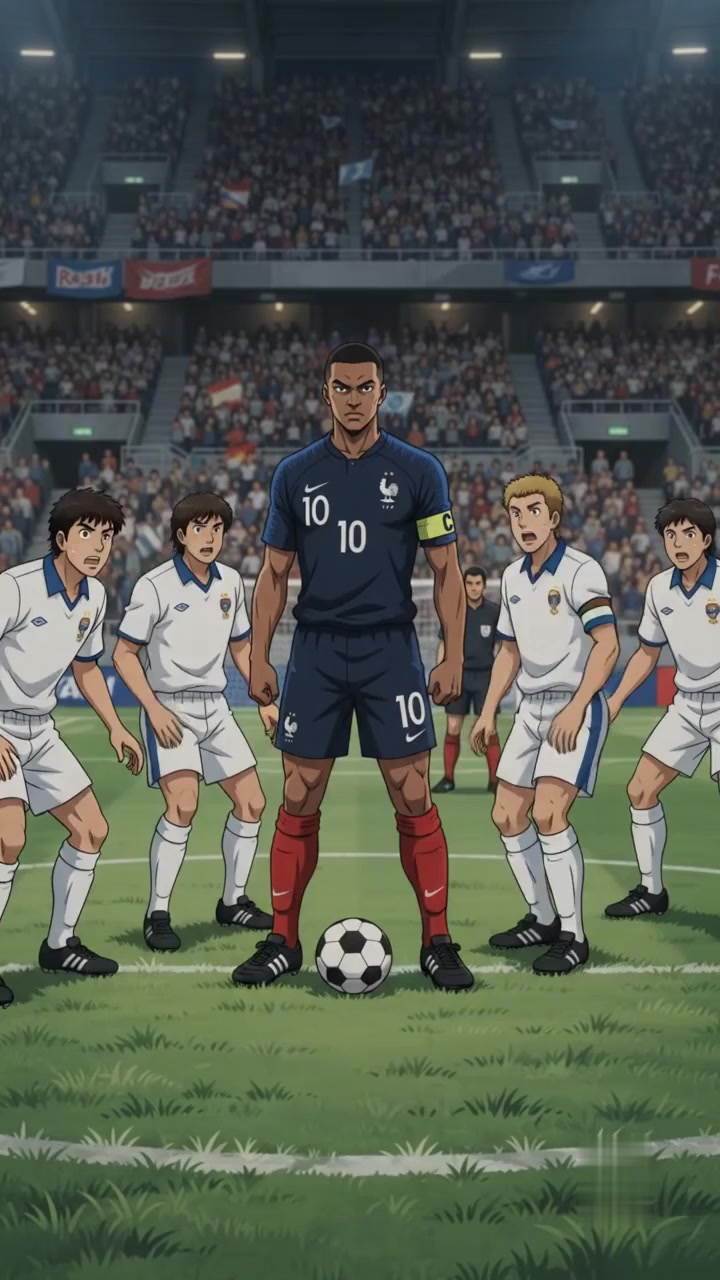 Le Capitaine des Bleus en manga IA