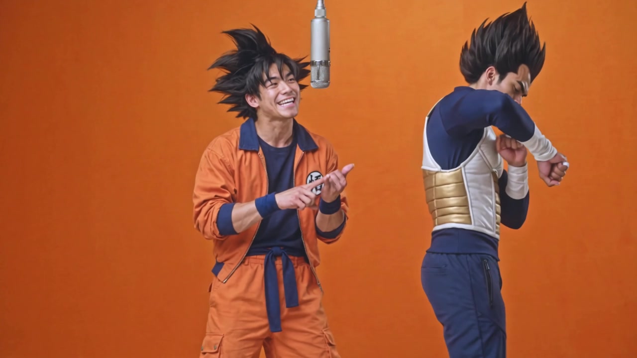 Remake : Goku et Vegeta reprennent le clip, geste pour geste